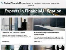 Tablet Screenshot of globalfinancialexperts.com